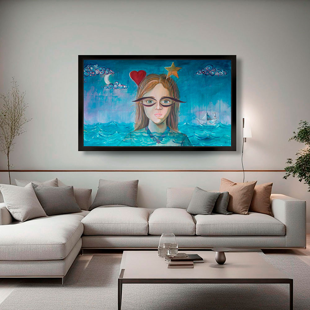 Pintura original Lentes para el Corazón por Benneth Hübner