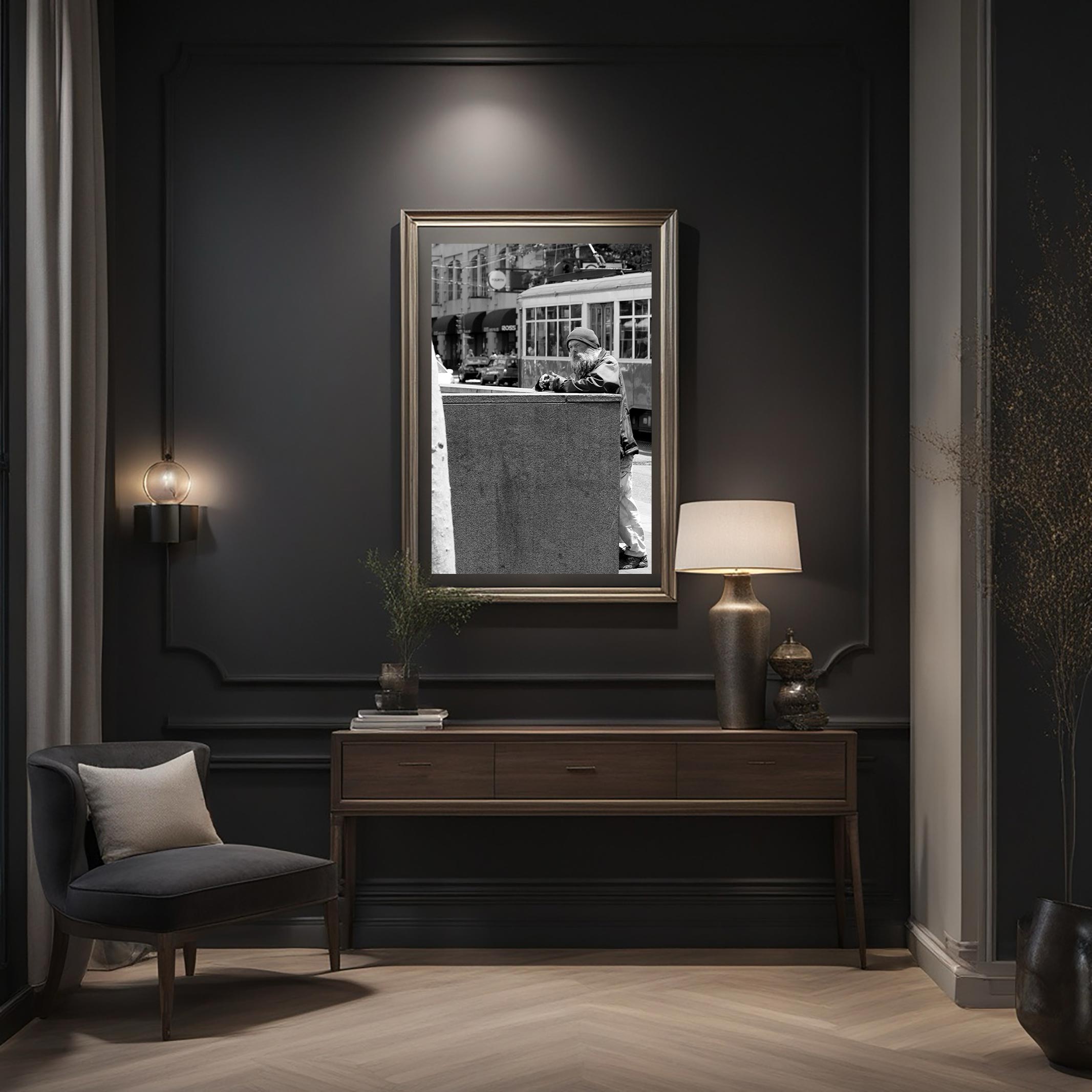 THE TRAVELER 3 The Traveler – Fine Art Photography Print with archival quality, displayed in a modern reading room.