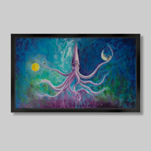 Painting: The Spirit of the Sea. Acrylic on canvas.